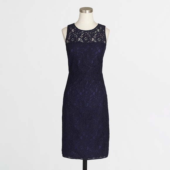 Jcrew Navy Lace Dress size 0 - Picture 1 of 4